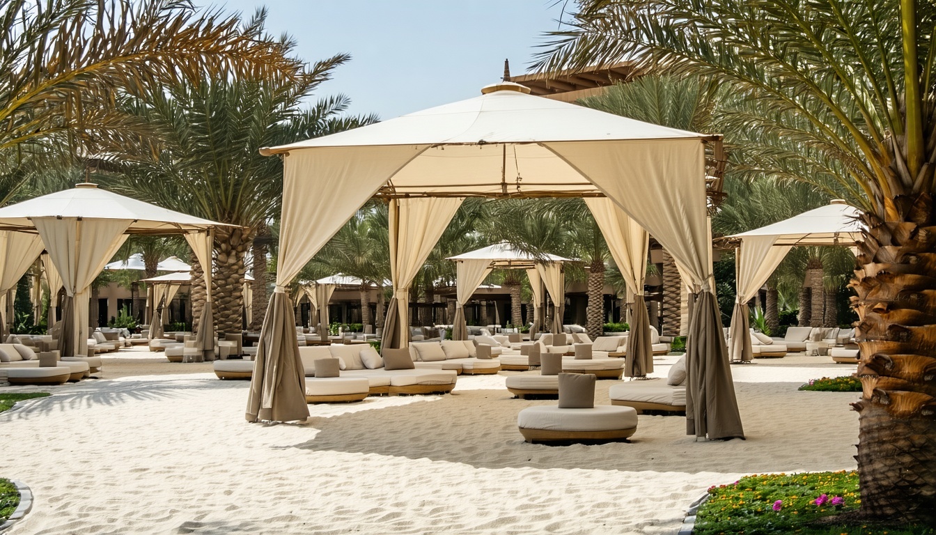 Relaxing private cabanas at Aquaventure World Dubai